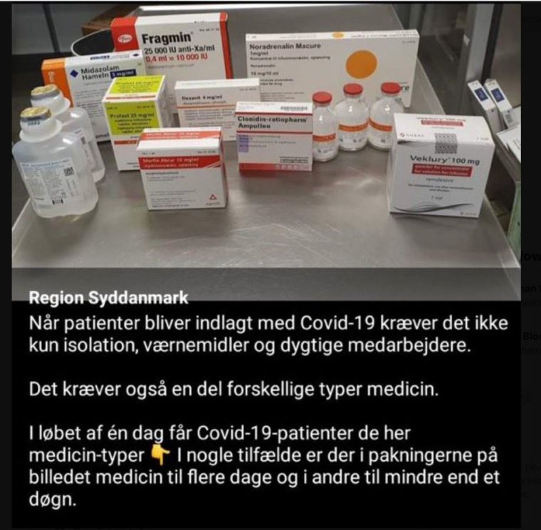 Medikamenter som et dansk hospital behandler covidpatienter med.JPG